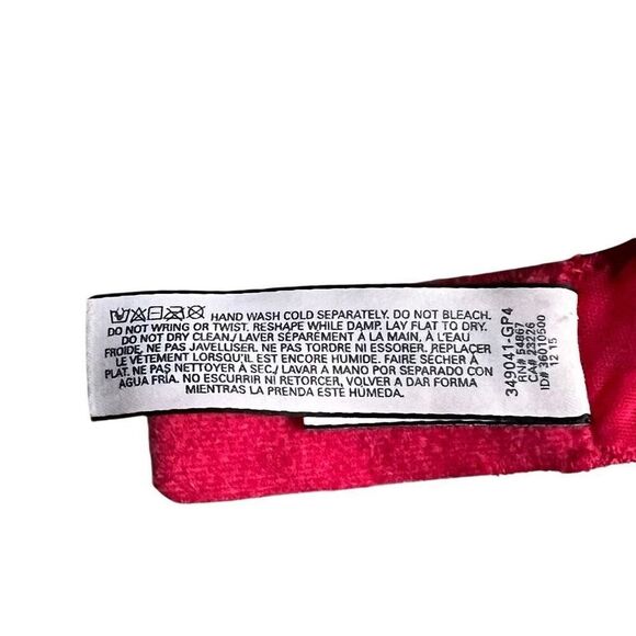 Victoria’s Secret Red Lace Push Up Bra 34DD Cut out Lace Accent Very Sexy - Picture 12 of 12